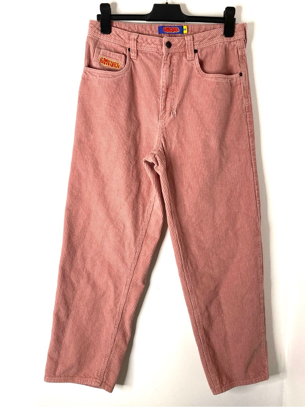 Empyre Pink Corduroy Carpenter Skate Pants Baggy Straight Leg Y2K